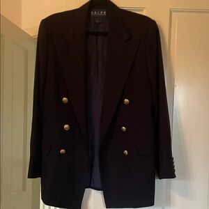 Ralph Lauren Navy Blazer with Gold Buttons